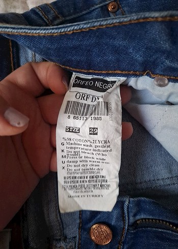 Orfeo Negro Yırtık Detaylı Skinny Jean  29 Beden - Görsel 4