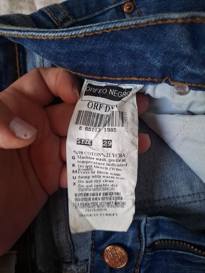 Orfeo Negro Yırtık Detaylı Skinny Jean  29 Beden - Görsel 4