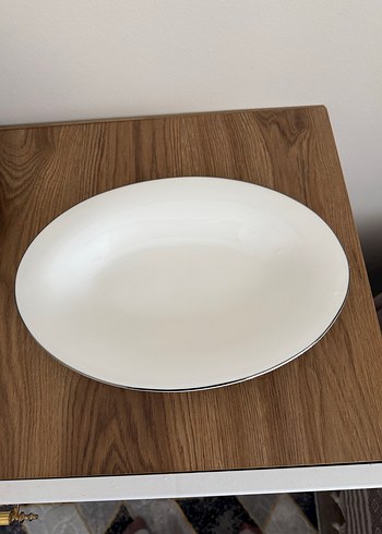 Beyaz Gri Kenarlı Yemek Tabakları Seti - Görsel 9