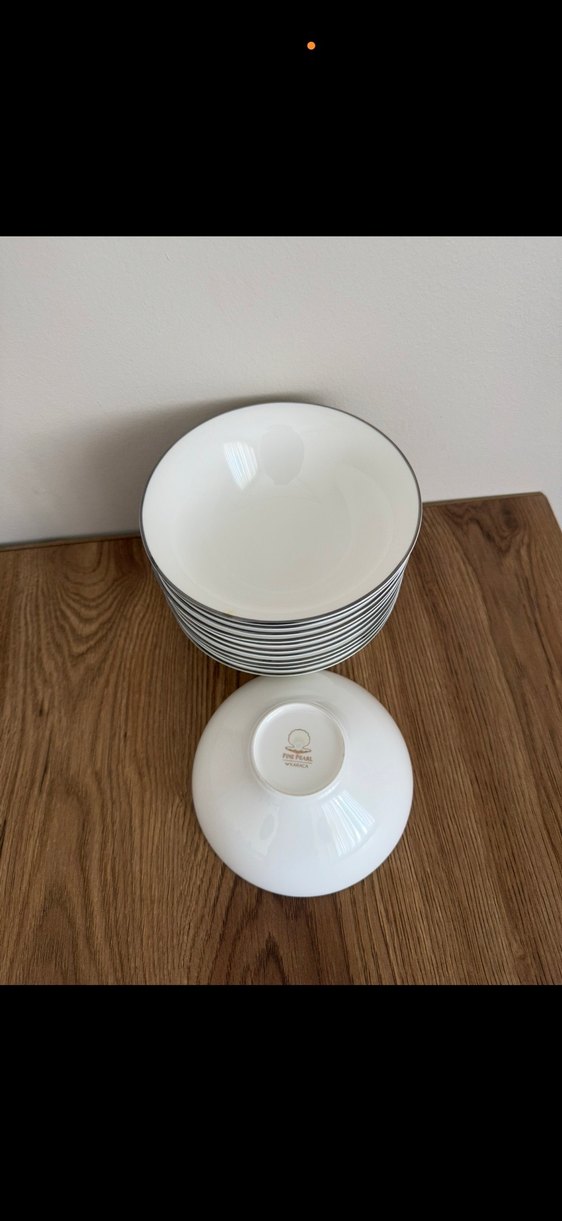 Beyaz Gri Kenarlı Yemek Tabakları Seti - Görsel 4