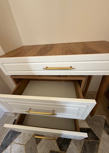 Beyaz makyaj organizeri çekmeceli - Görsel 3