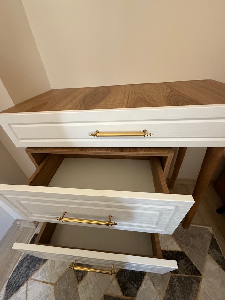 Beyaz makyaj organizeri çekmeceli - Görsel 3