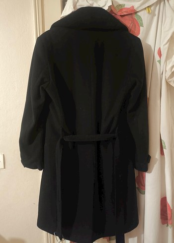 Kürklü Yaka Siyah Erkek KİP Marka Palto - Görsel 2