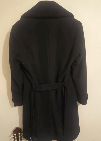 Kürklü Yaka Siyah Erkek KİP Marka Palto - Görsel 4