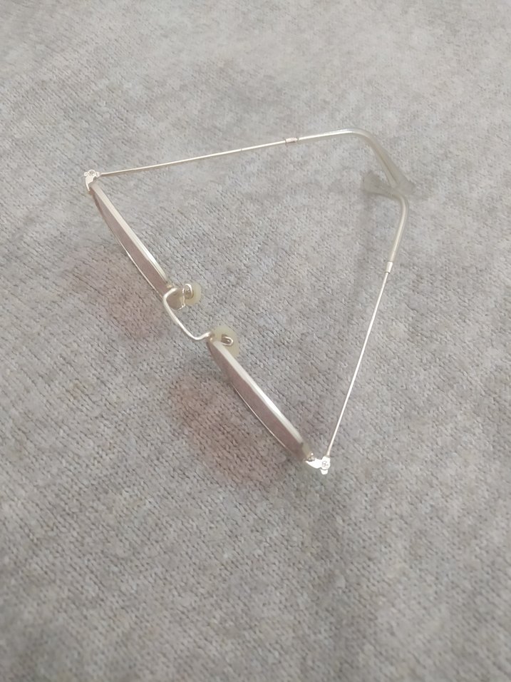 Şeffaf Pembe Minimalist Kadın Gözlüğü - Görsel 2