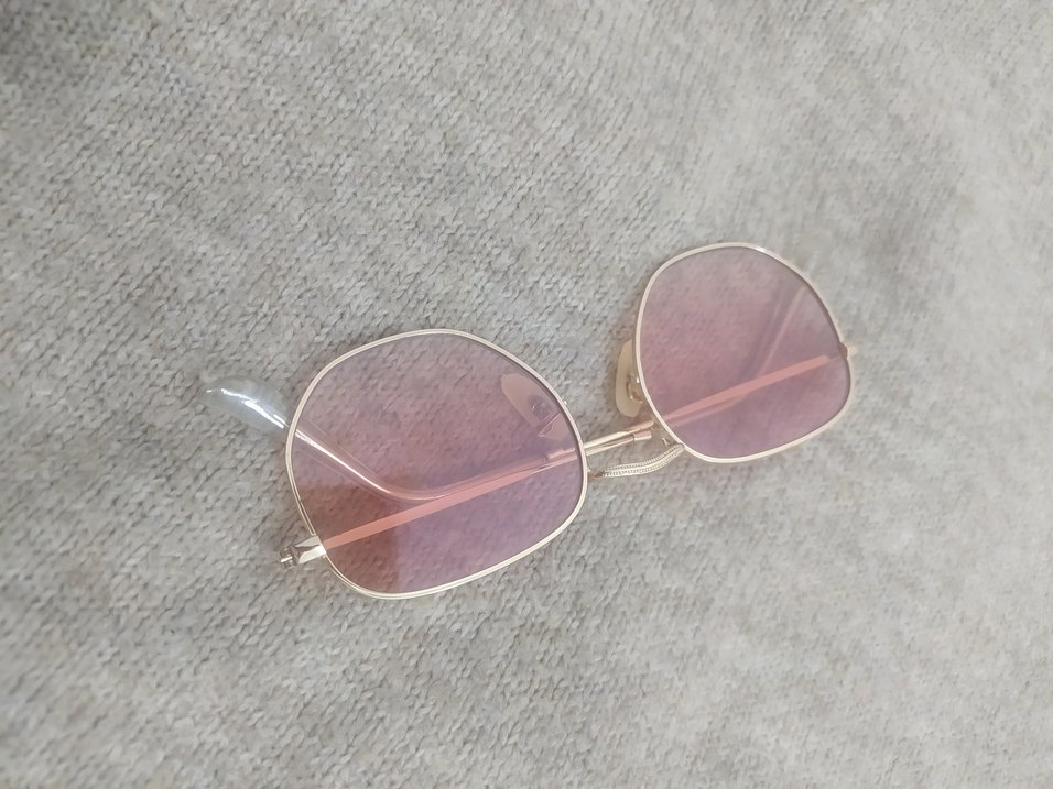 Şeffaf Pembe Minimalist Kadın Gözlüğü - Görsel 3