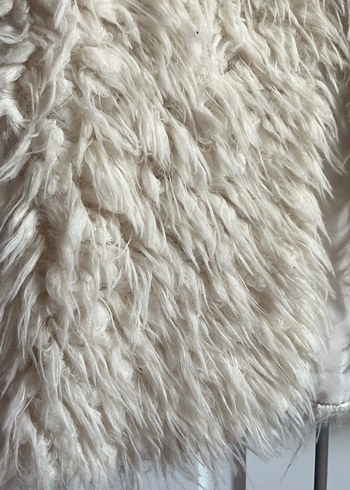 Kız Çocuk Beyaz Kürk Detaylı Yelek - Görsel 2