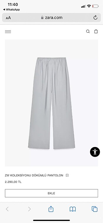 Zara yeni sezon pantolon