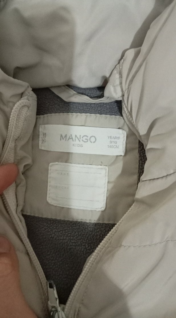 Bej Kapüşonlu çocuk Kışlık Mont - Görsel 3