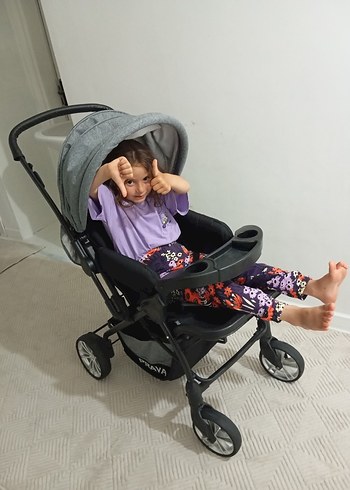 9- 36 kg Beden Gri Bebek Arabası