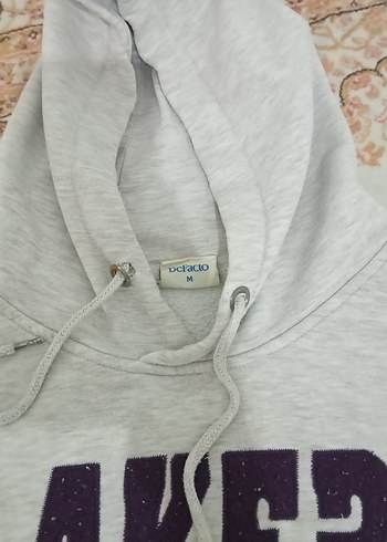 Gri LAKERS Kapüşonlu Sweatshirt - Görsel 3