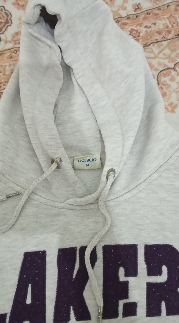 Gri LAKERS Kapüşonlu Sweatshirt - Görsel 3