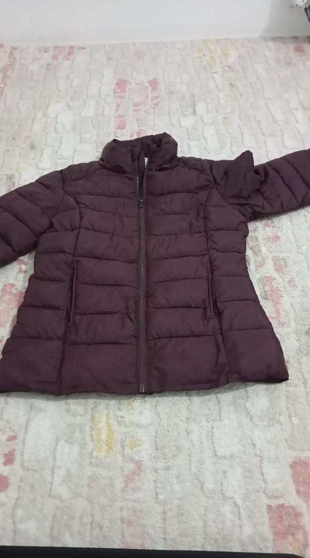 Bordo Kadın Kışlık Mont - Görsel 2