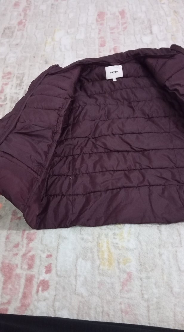 Bordo Kadın Kışlık Mont - Görsel 3