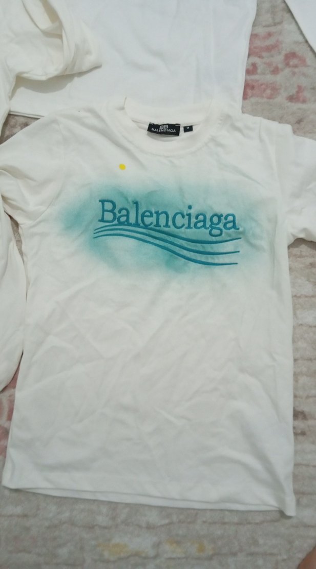 Beyaz Baskılı Uzun Kollu Erkek Tişört - Görsel 2