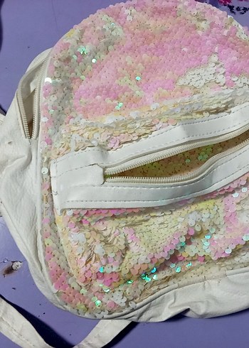 Pembe Nakışlı cocuk Sırt Çantası - Görsel 2