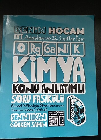 Benim hocam ayt organik kimya fasikül