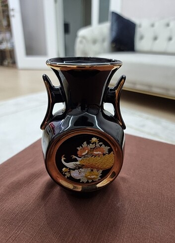Diğer 24K Altın İşlemeli Chokin Art Vazo