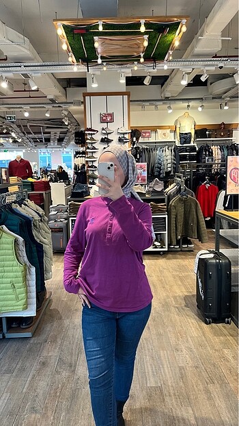 mor polo yaka sweatshirt