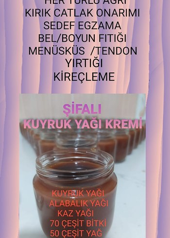 Diger Şifalı Kuyruk Yağı Kremi