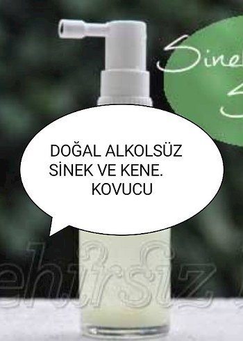 Doğal Alkolsüz Sinek ve Kene Kovucu Sprey