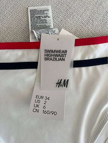 H&M Bikini altı derin bacak dekoltesi