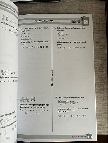  Kpss lisans matematik çıkmış sorular