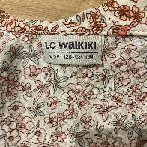 9 Yaş Beden çeşitli Renk Kız çocuk çiçekli gömlek