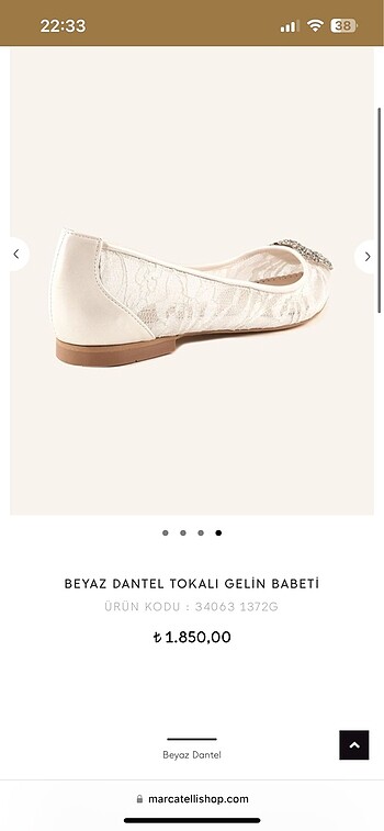 39 Beden beyaz Renk Marcatelli babet