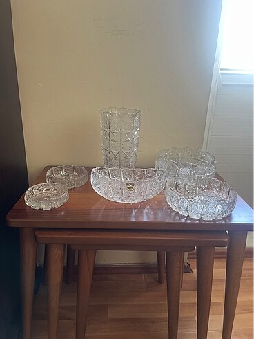 Paşabahçe kristal el yapımı set