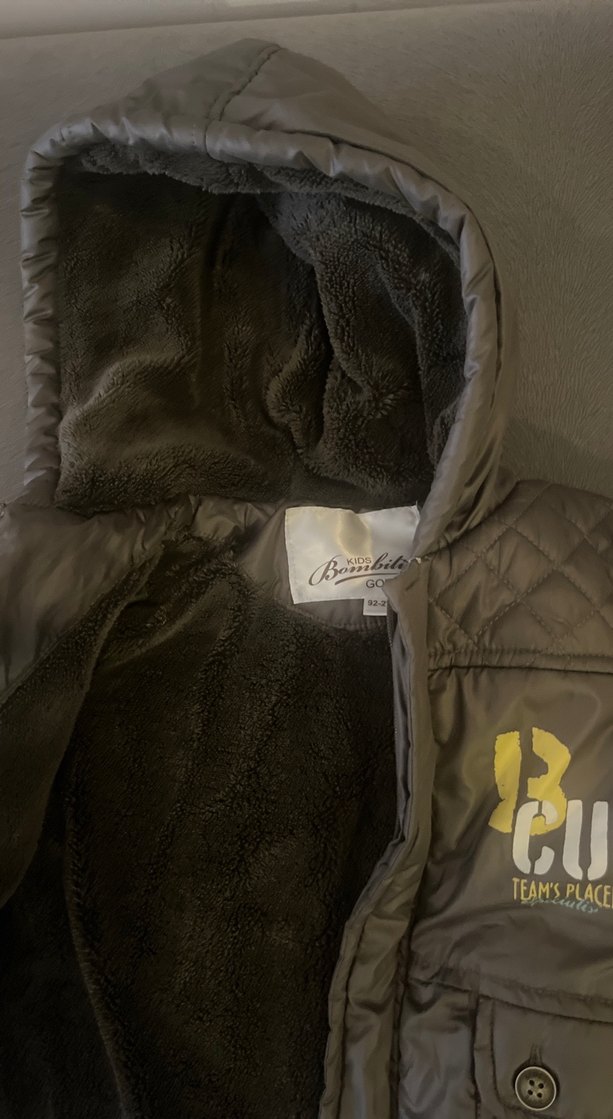 Erkek Çocuk Kahverengi Puff Mont - Görsel 2