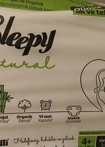 Sleepy Natural 4 numara bebek bezi 