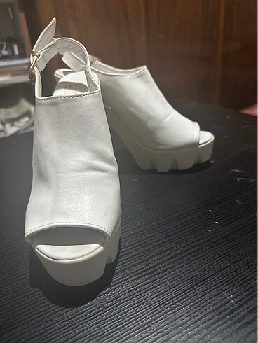38 Beden beyaz Renk Beyaz Topuklu ayakkabı