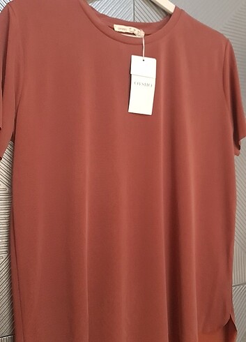 Oysho Modal Kumaş Tshirt. Kiremit Rengidir