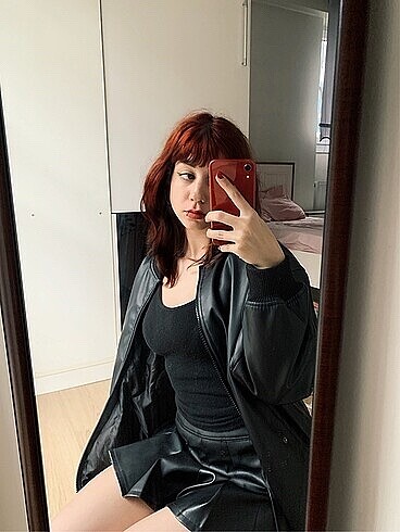Stradivarius Deri ceket
