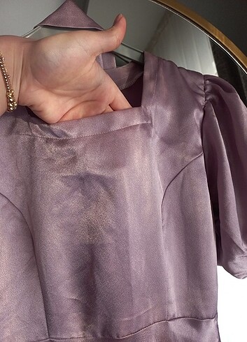 Zara ELBİSE SATEN LİLA