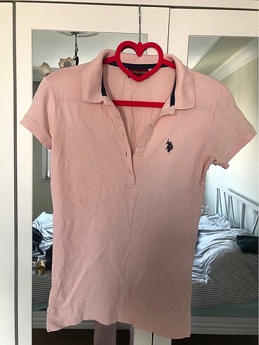 U.S Polo Assn. Kadın Tshirt Pembe XS Yeni