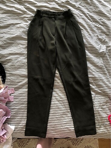 Mango Suit Kadın Pantolon Haki Şık