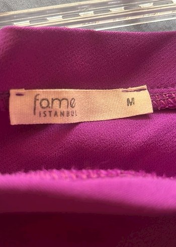 Mor Uzun Kollu Volanlı Elbise - Görsel 4