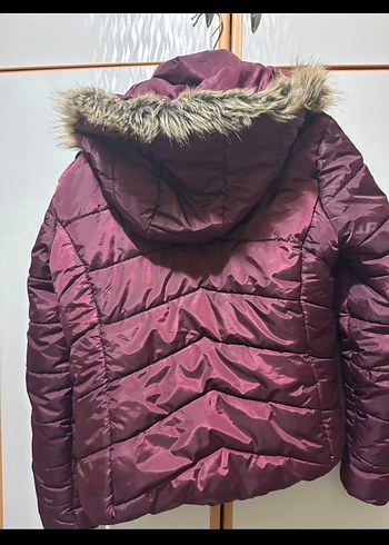 COLLEZİONE 
Bordo Mini Kadın Kışlık Mont - Görsel 4