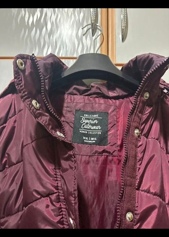 COLLEZİONE 
Bordo Mini Kadın Kışlık Mont - Görsel 2