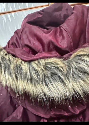 COLLEZİONE 
Bordo Mini Kadın Kışlık Mont - Görsel 3