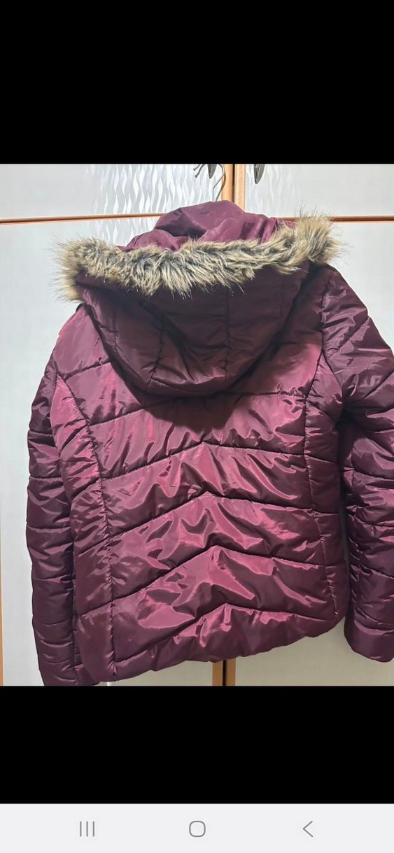 COLLEZİONE 
Bordo Mini Kadın Kışlık Mont - Görsel 4