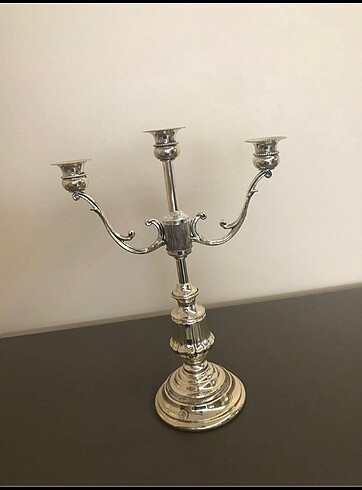  Beden Almam gümüşü Dekoratif şamdan