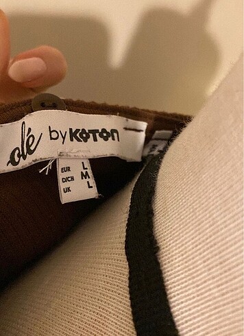 l Beden kahverengi Renk koton hırka
