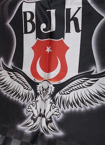  Beden siyah Renk Beşiktaş bayrağı