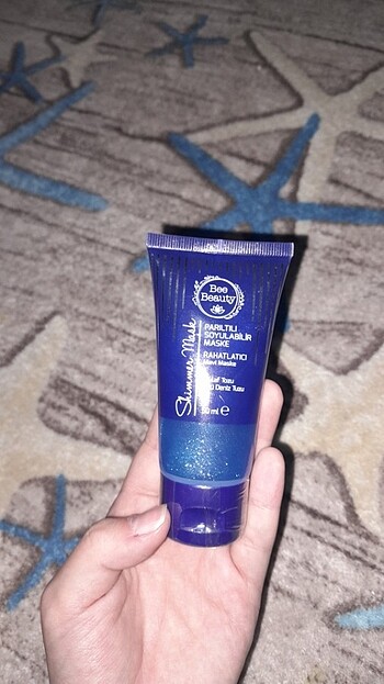 Bee beauty pariltili soyulabilir mavi maske