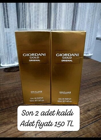 Oriflame Giordani Gold Orijinal bayan parfümü 