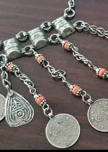 OSMANLI GUMUŞ PARALI GUMUS GELIN ALİNLİGİ - Görsel 6