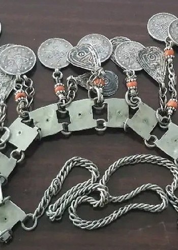 OSMANLI GUMUŞ PARALI GUMUS GELIN ALİNLİGİ - Görsel 7